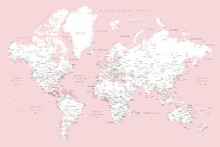 Leire world map in Spanish