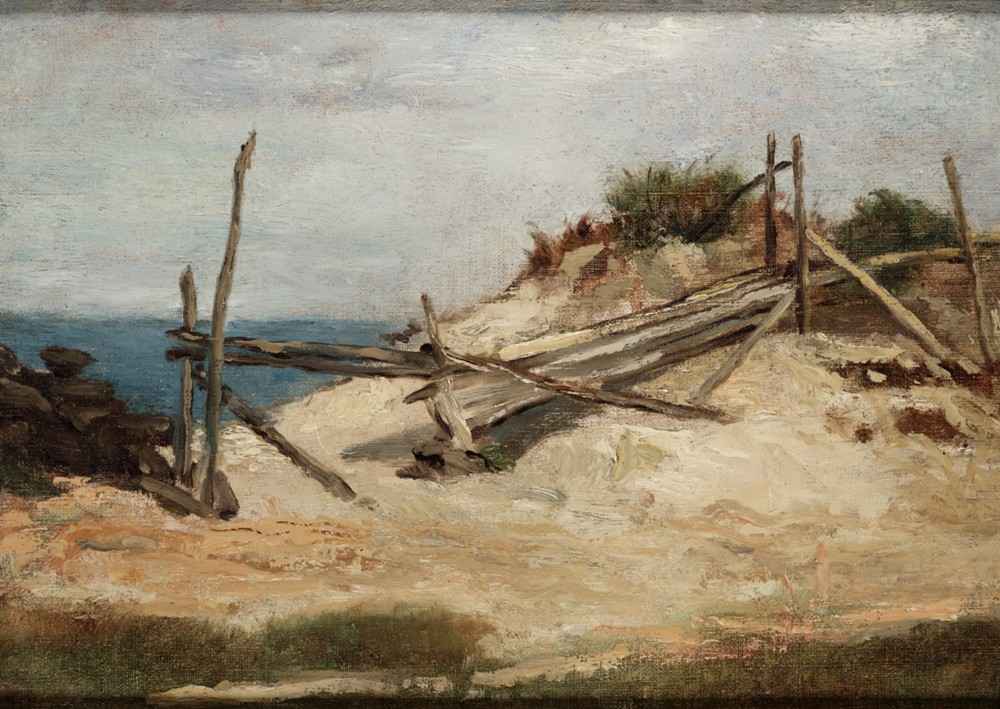 Landscape with Dunes and Fence od Rosanna Duncan Lamb