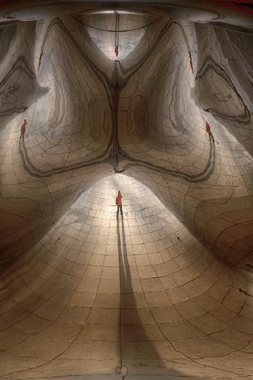 selfie in the cloud gate