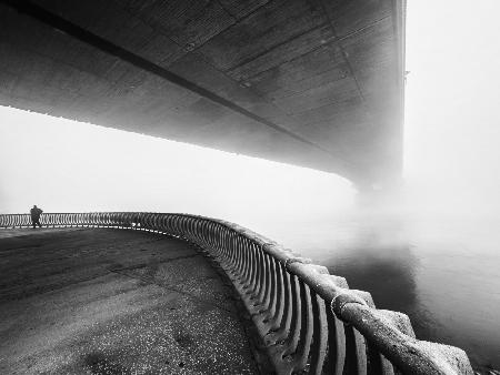 People and bridge