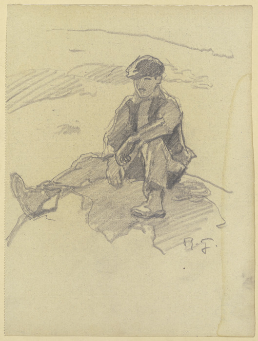 Sitting shepherd od Rudolf Gudden
