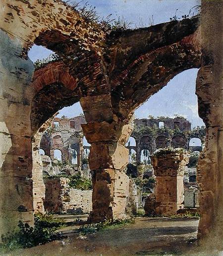 The Colosseum, Rome od Rudolf von Alt