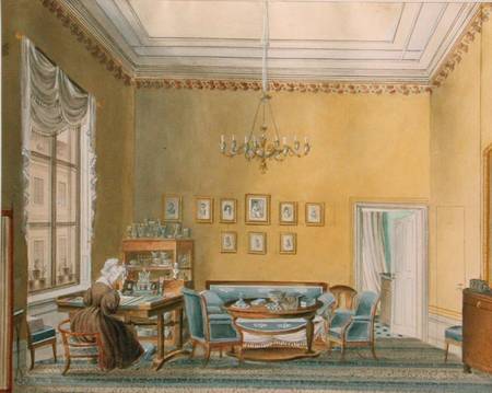 Interior of Boratynsky's House in Moscow od Russian School