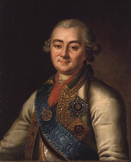 Portrait of Count Alexei Grigorievich Orlov (1737-1808) od Russian School