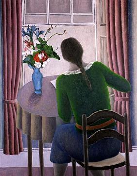 Woman at Window, 1998 (oil on canvas) 