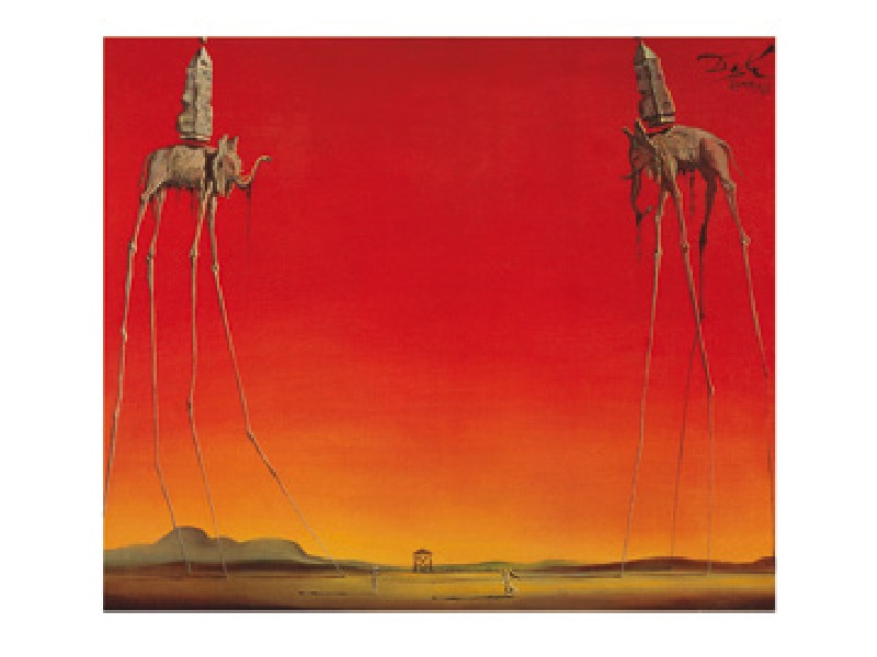 Les Elephants - (SD-82) - Salvador Dali jako tisk anebo olejomalba