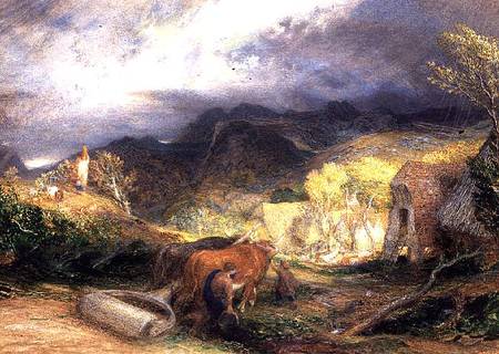 The Bellman with Oxen od Samuel Palmer