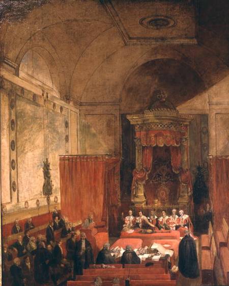 The Passing of the Reform Bill in 1832 od Samuel William I Reynolds
