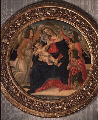 Madonna and Child with Angels and St. John od Sandro Botticelli