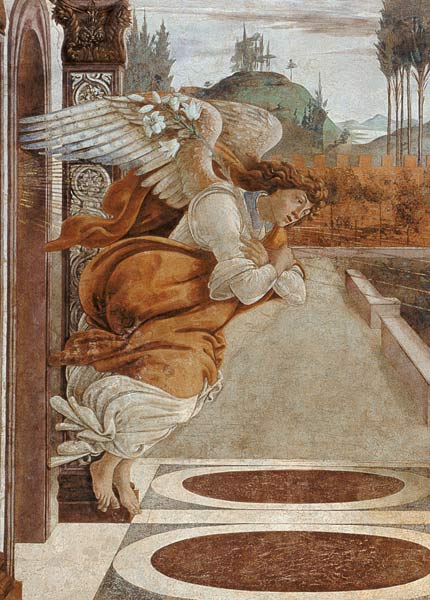 Botticelli / Angel of the Annunciation od Sandro Botticelli