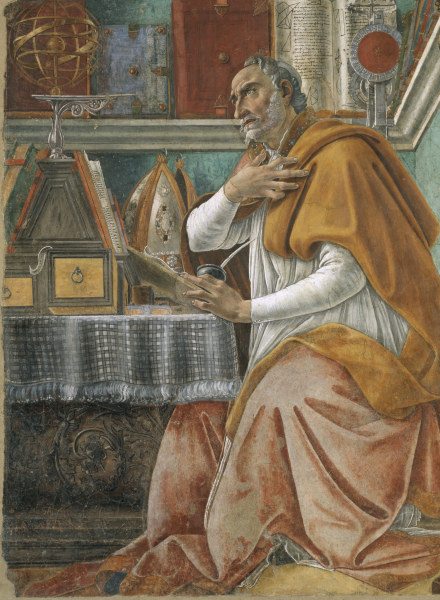 Botticelli / Saint Augustinus / c.1480 od Sandro Botticelli