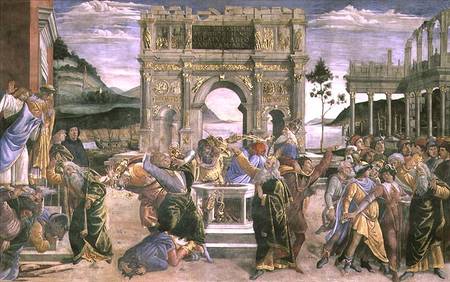 The Punishment of Korah, Dathan and Abiram od Sandro Botticelli