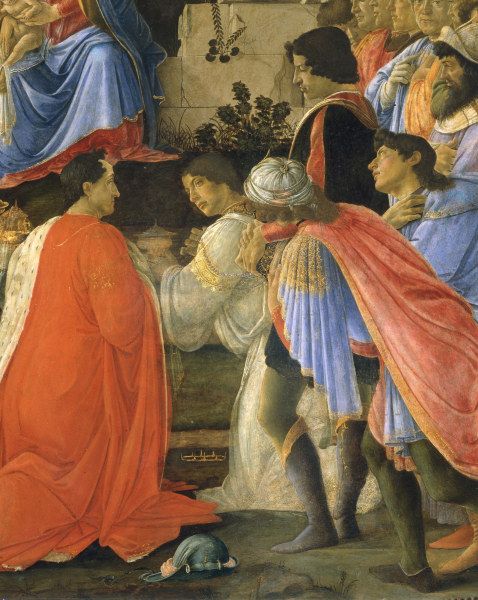 S.Botticelli, Adoration of Kings, Det. od Sandro Botticelli