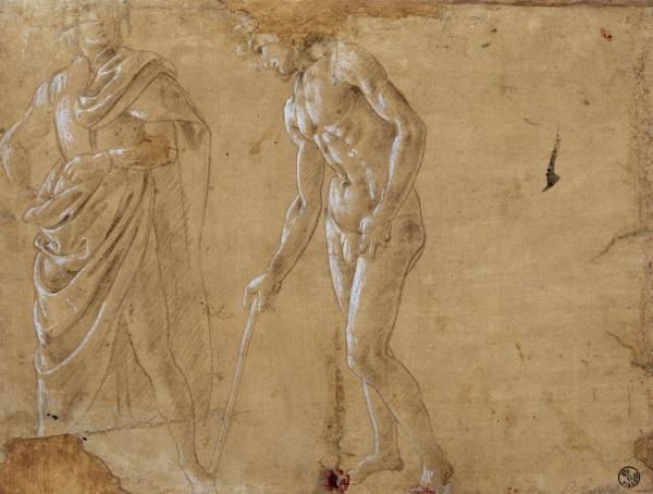 S.Botticelli, Zwei Figurenstudien od Sandro Botticelli