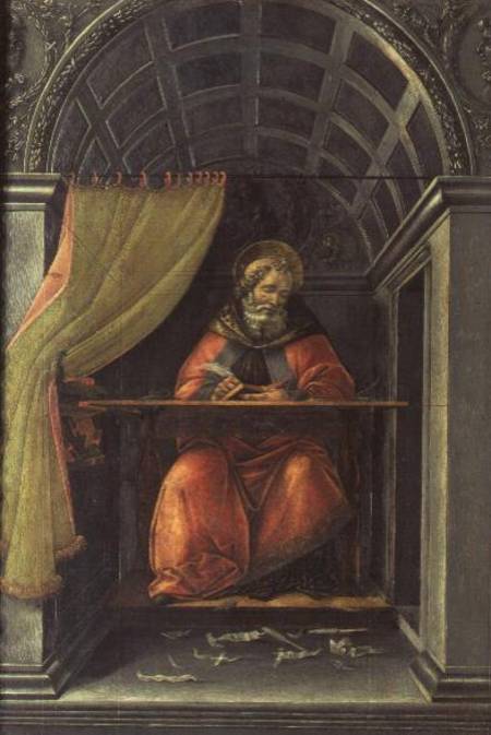 St.Augustine in his cell od Sandro Botticelli