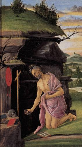 Botticelli / St. Jerome in the desert