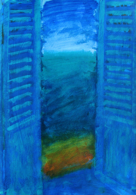 Blue Shutters od Sara  Hayward