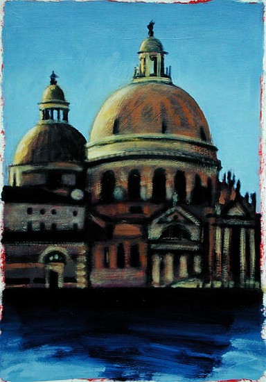 Santa Maria della Salute (oil on card)  od Sara  Hayward