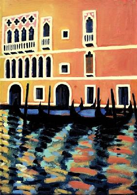 Canal Grande I (oil on card) 