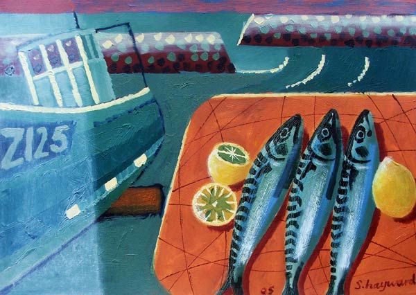 Three Mackerel od Sara  Hayward