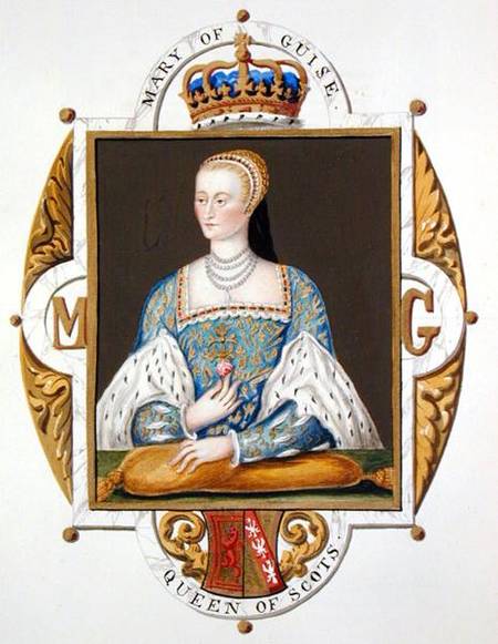 Portrait of Mary of Guise (1515-60) Queen of Scotland from 'Memoirs of the Court of Queen Elizabeth' od Sarah Countess of Essex
