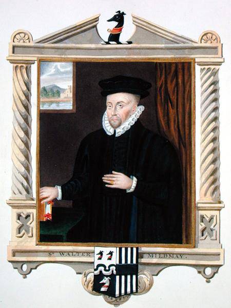 Portrait of Sir Walter Mildmay (c.1520-89) from 'Memoirs of the Court of Queen Elizabeth' after a po od Sarah Countess of Essex