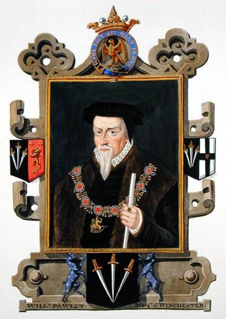 Portrait of Sir William Paulet (c.1485-1572) Marquis of Winchester from 'Memoirs of the Court of Que od Sarah Countess of Essex