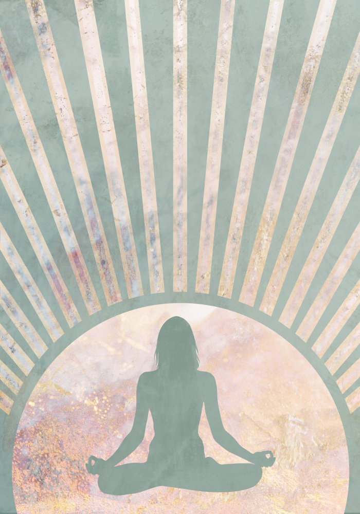 Yoga Boho Sun Rise Green 5 od Sarah Manovski
