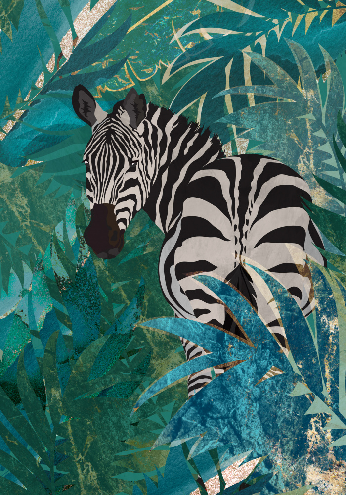Zebra in the jungle 1 od Sarah Manovski