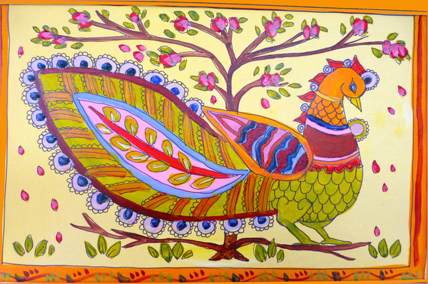 Indian peacock od Sarah Thompson-Engels