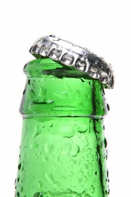 bottle closeup isolated