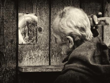 Self-Portrait in a Broken Mirror