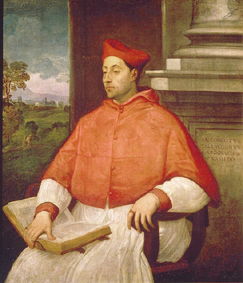 Bildnis des Kardinals Antonio Pallavicini. od Sebastiano del Piombo