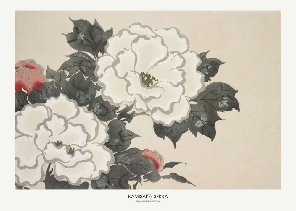 Flowers From Momoyogusa od Kamisaka Sekka