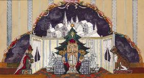 Stage design for the ballet The Nutcracker by P. Tchaykovsky