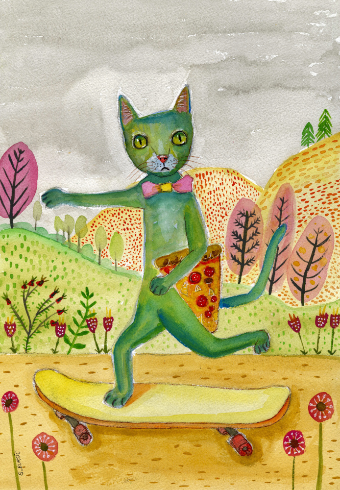 Pizza Cat od Sharyn Bursic