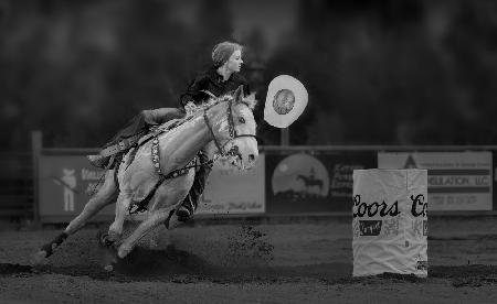 Cowgirl Barrel Racing