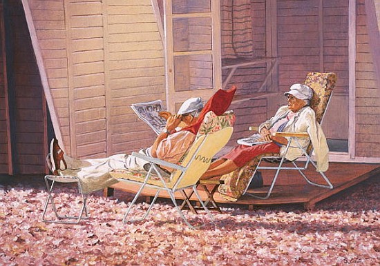 Evening Rest (oil on canvas)  od Simon  Cook