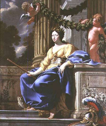 Allegorical portrait of Anne of Austria od Simon Vouet