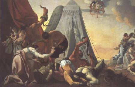Israelites Afflicted with the Brazen Serpent od Simon Vouet