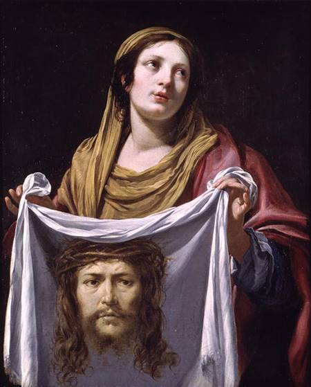 St. Veronica Holding the Holy Shroud od Simon Vouet