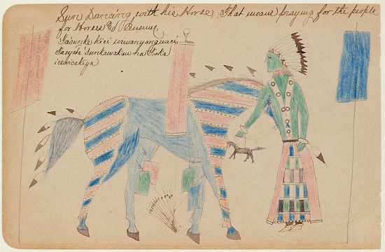 Sun Dancing with His Horse od Sioux