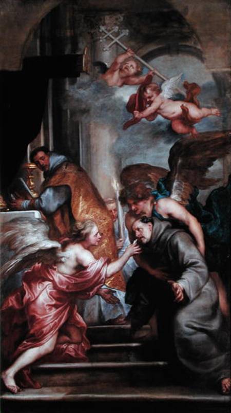 The Communion of St. Bonaventure (1221-74) od Sir Anthonis van Dyck