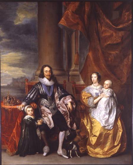 King Charles I (1600-49) and his Family od Sir Anthonis van Dyck