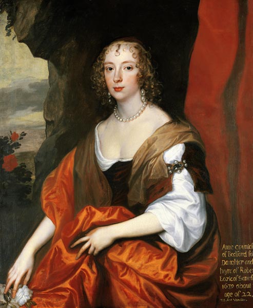 Anne Carr, Countess of Bedford, aged 22 od Sir Anthonis van Dyck