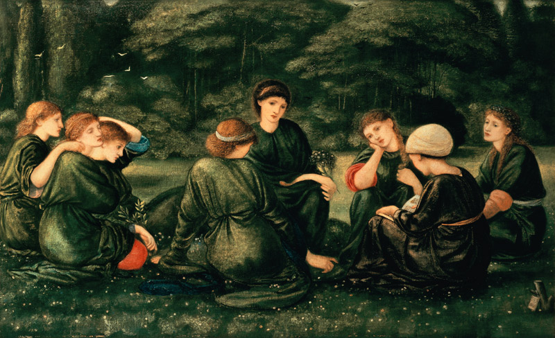 Green summer od Sir Edward Burne-Jones
