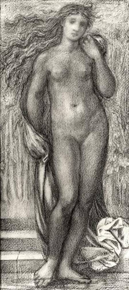 Summer (pencil & red chalk) od Sir Edward Burne-Jones