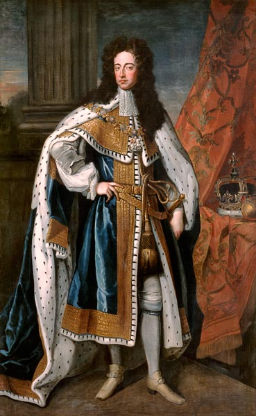 Portrait of William III (1650-1702) of Orange od Sir Godfrey Kneller