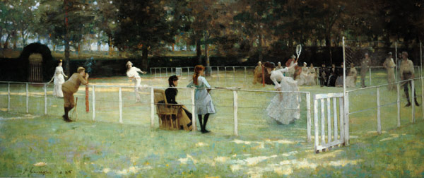 The tennis game od Sir John Lavery