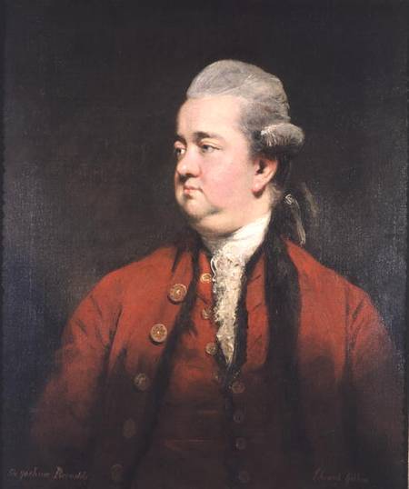 Portrait of Edward Gibbon (1737-94) od Sir Joshua Reynolds